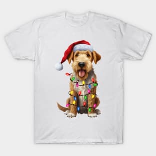 Christmas Airedale Terrier T-Shirt